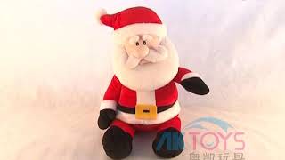 The legendary Santa Claus sang a song to the Okay electric toy show