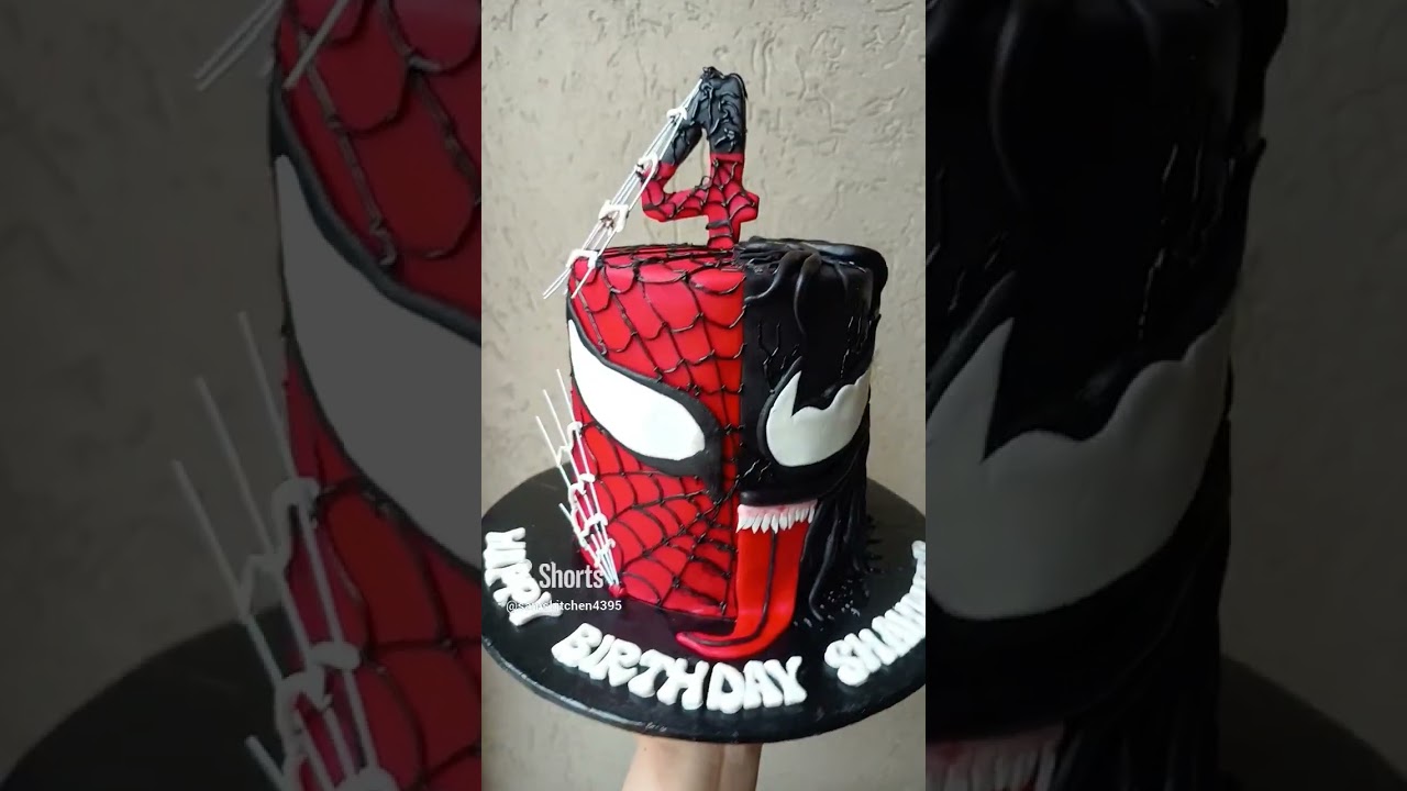 Spider Man Lover Cake❤️🕸️ - Spider Man Cake Design