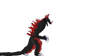 Blood red drake (OC) test | Model by Alex King Gojira