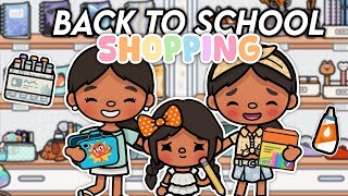 Back to School shopping 2026! 🏫📚✏️ ||Toca boca ROLEPLAY *with voice* 🔊