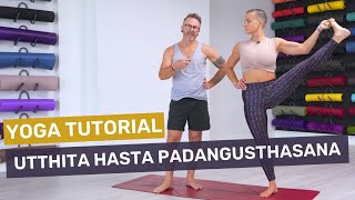 How To Do Utthita Hasta Padangusthasana Extended Hand To Big Toe Pose In Ashtanga Yoga