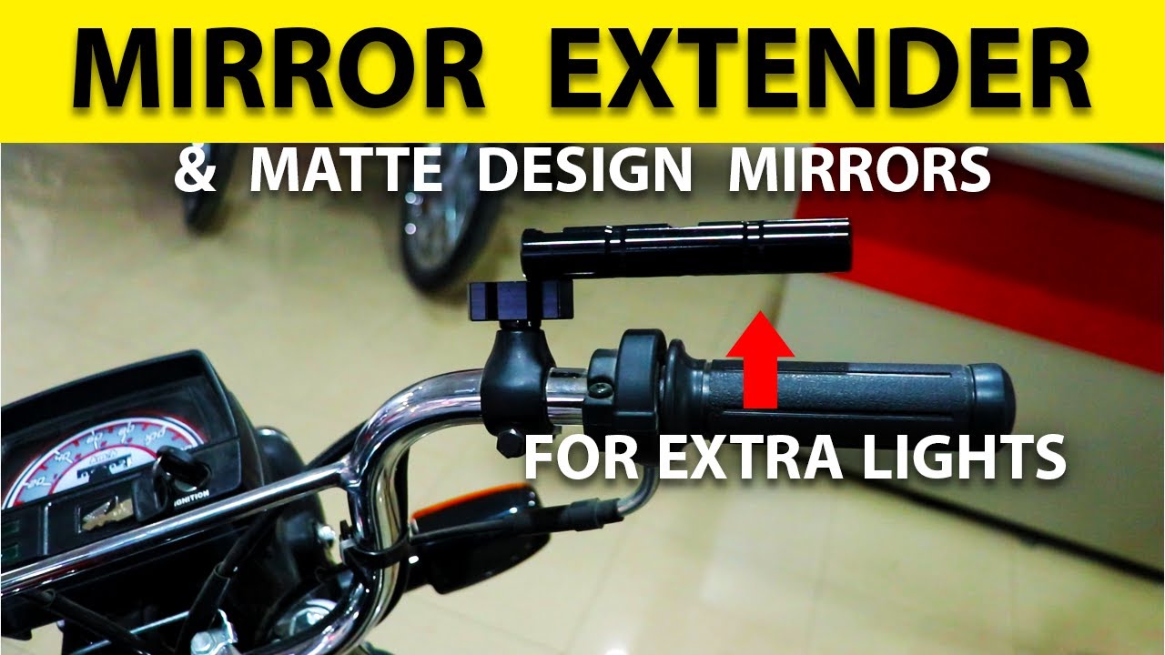 Mirror Extender For Multiple Lights | Matte Side Mirrors | Auto Care