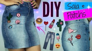 DIY - SAIA com ROUPAS VELHAS  (sem costura)