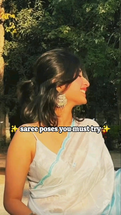 Saree poses you must try ✨️🌸 #saree #poses  #shorts