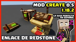 Redstone Link - Mod Create 1.18.2 Tutorial Basic Guide Spanish 2022 - Minecraft Create 0.5