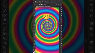 🌈 Rainbow Spiral #illustratortips #digitalart #graphicdesign #rainbowspiral