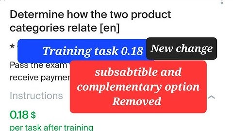 Determine how the two product categories relate [en] 0.18 | training task | toloka new task