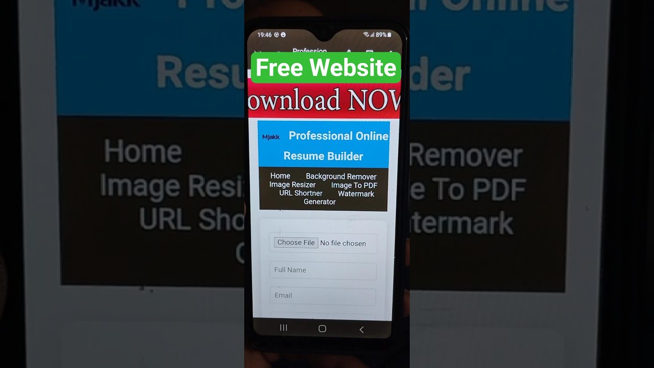 Free Resume Builder Website 🤔 