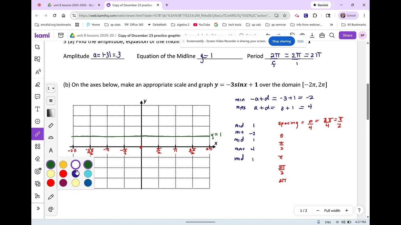 A2 Video solution of practice 8.01 to 8.03 worksheet