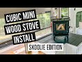 Cubic Mini Wood Stove Install Skoolie Edition || 2020 Bus Conversion - Ep. 30