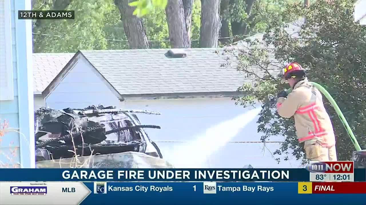 LFR responds to garage fire in north Lincoln - YouTube
