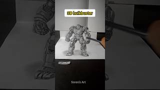 3D Hulkbuster drawing | Soren's Art #hulkbuster #ironman #drawing #sjram