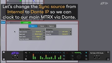 Pro Tools Tech Tip — Clocking with MTRX Studio
