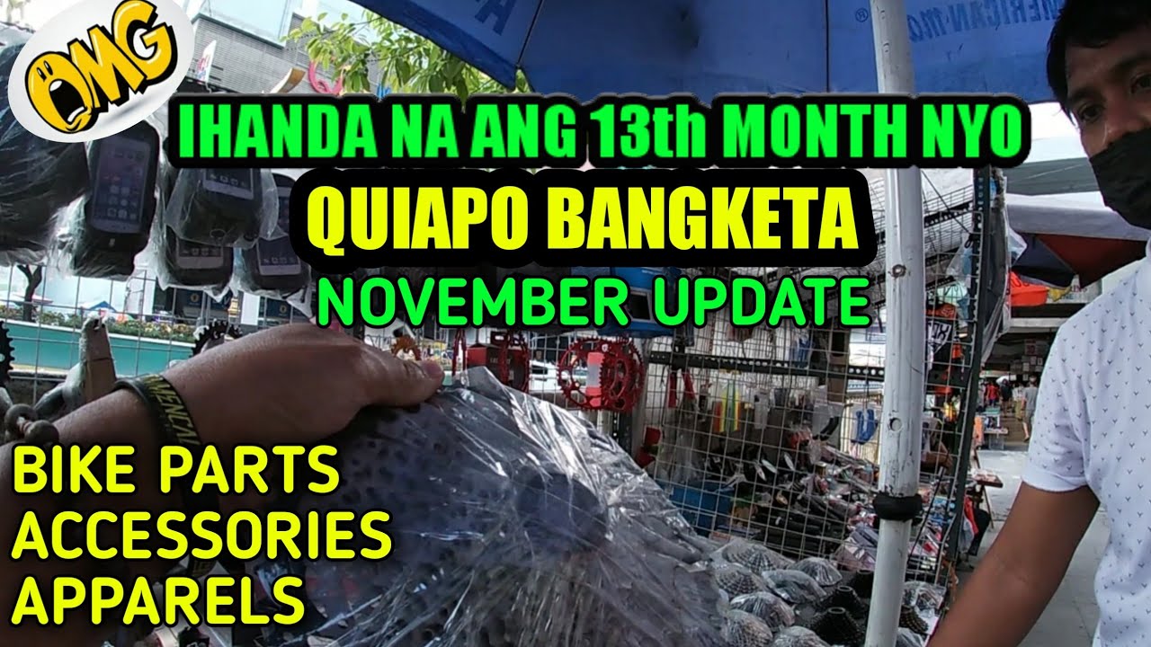 QUIAPO BANGKETA NOVEMBER UPDATESBIKE PARTS, ACCESSORIES,APPARELS YouTube