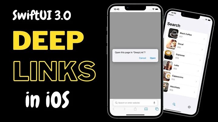 SwiftUI 3.0 Deep Links in iOS - Deep Linking App - Xcode 13 - SwiftUI Tutorials