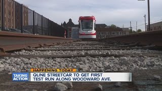 QLINE streetcar to get first test run along Woodward