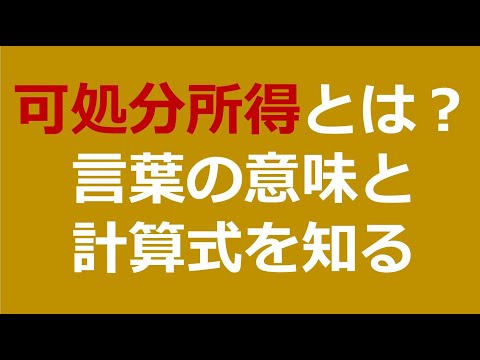 可処分所得とは何か？言葉の意味と計算式