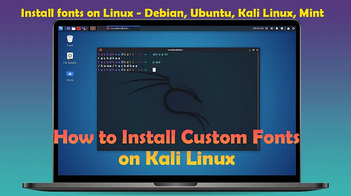 How to Install Fonts on Kali Linux 2021.1 | Install fonts on Linux