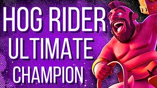 🔴 Hog Rider Ultimate Champion Pushing! *LIVE*