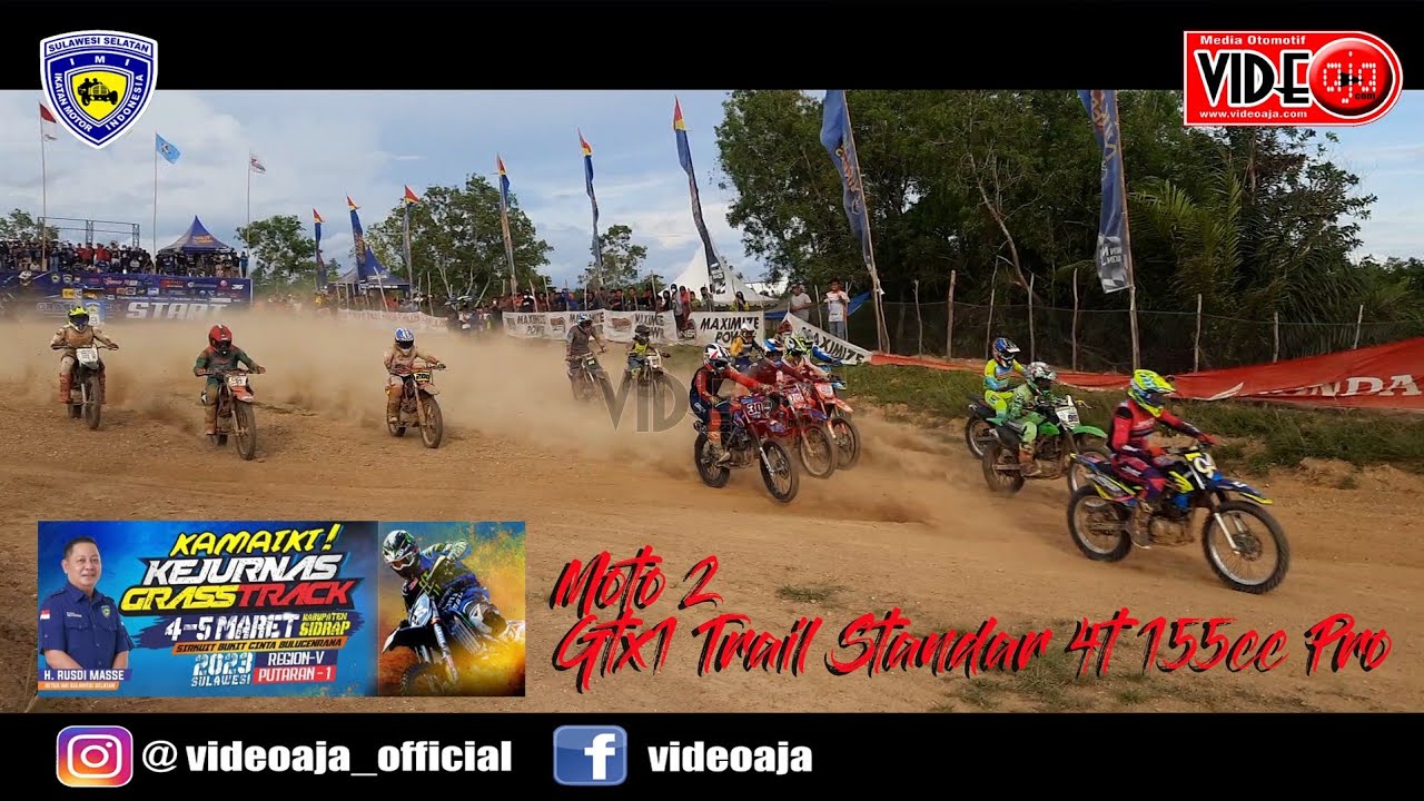 Persaingan Breifel wales Jefri Bule & Rizky Moto2 Trail Std 4T 155cc KEJURNAS GTX BuluCenrana sidrap