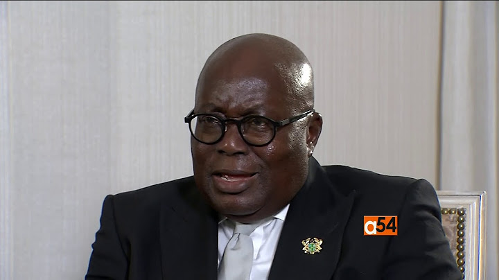 Ghana president interview part I