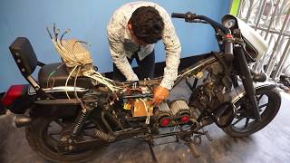 How to make a High Speed Electric Bike 80km\/h (using 60v 1500w Dual Brushless Motor) Homemade