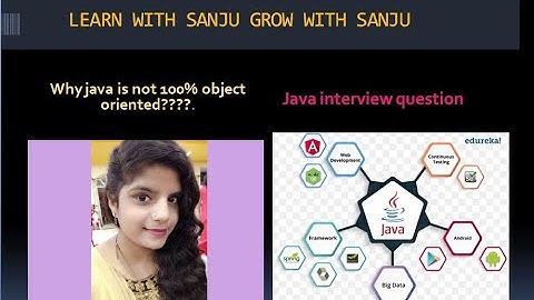 Interview Question Why Java Is Not 100% Object Oriented?