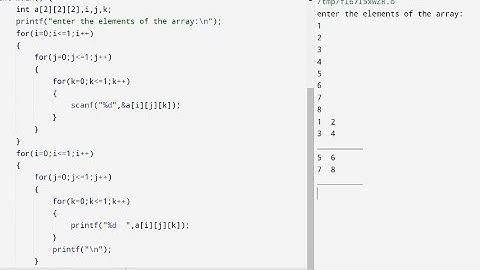 Arrays in C | Multidimensional array or Three Dimensional Array| 3D array