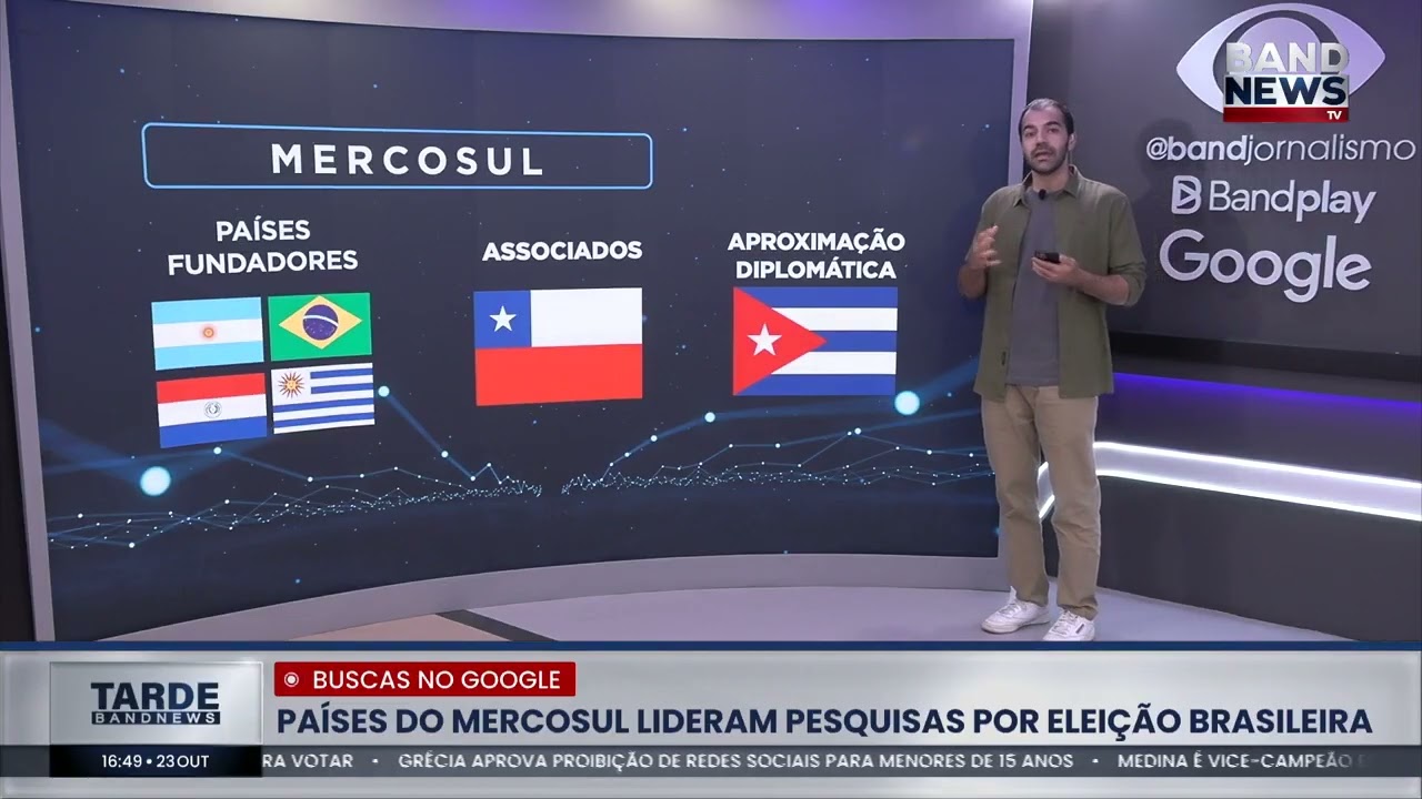 PAÍSES DO MERCOSUL LIDERAM BUSCAS POR ELEIÇÕES BRASILEIRAS