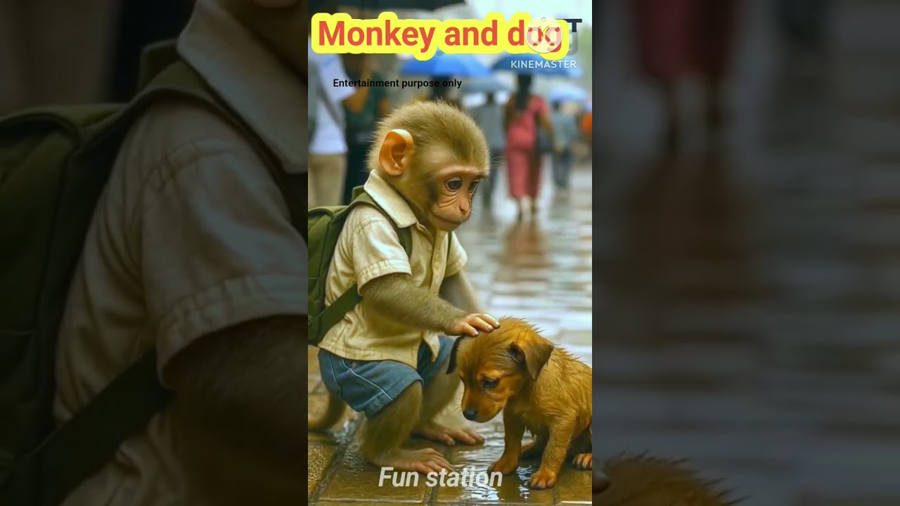 monkey and dog 