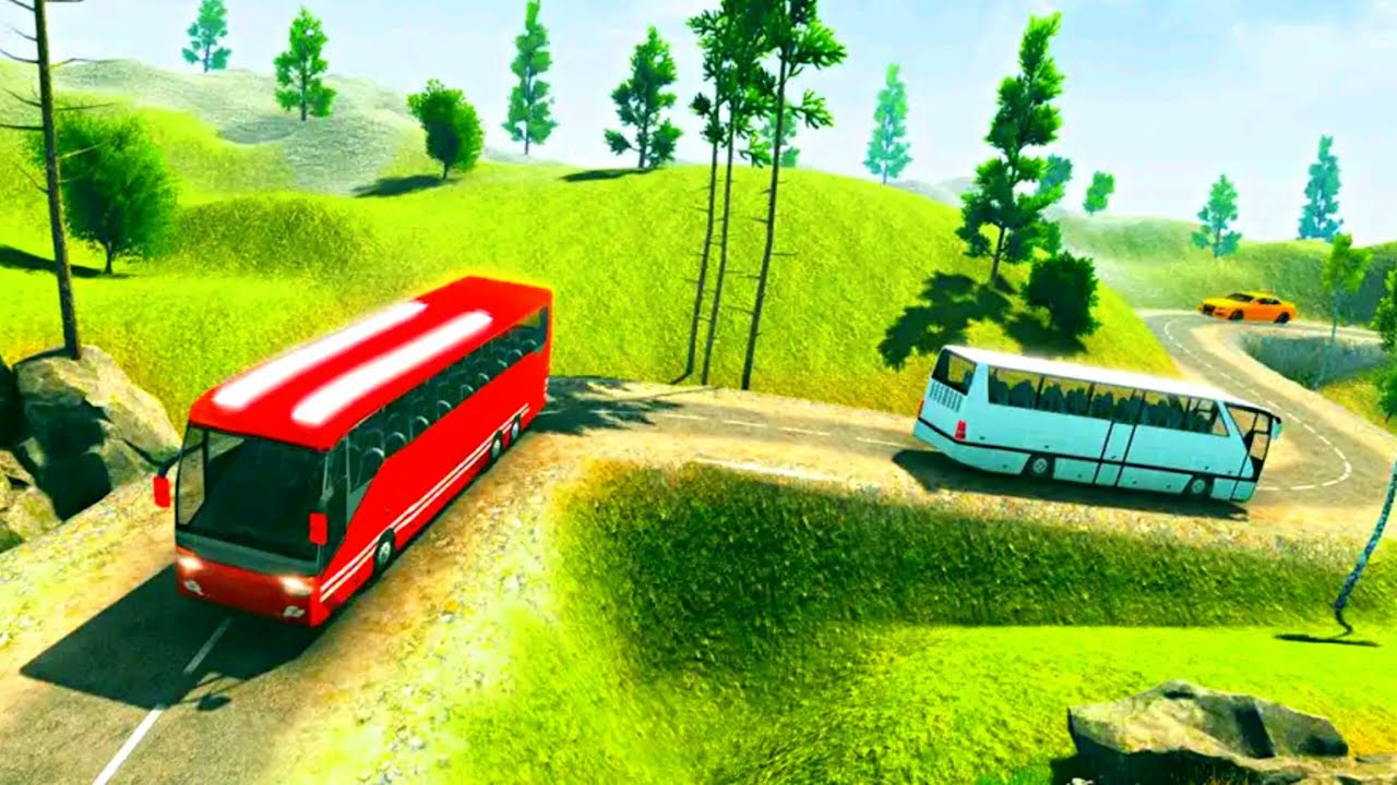Offroad BUS Hill Driving Sim Mountain Bus Racing 🚎