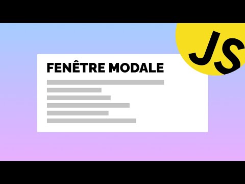 Vidéo: Qu'est-ce que la classe modale en HTML ?