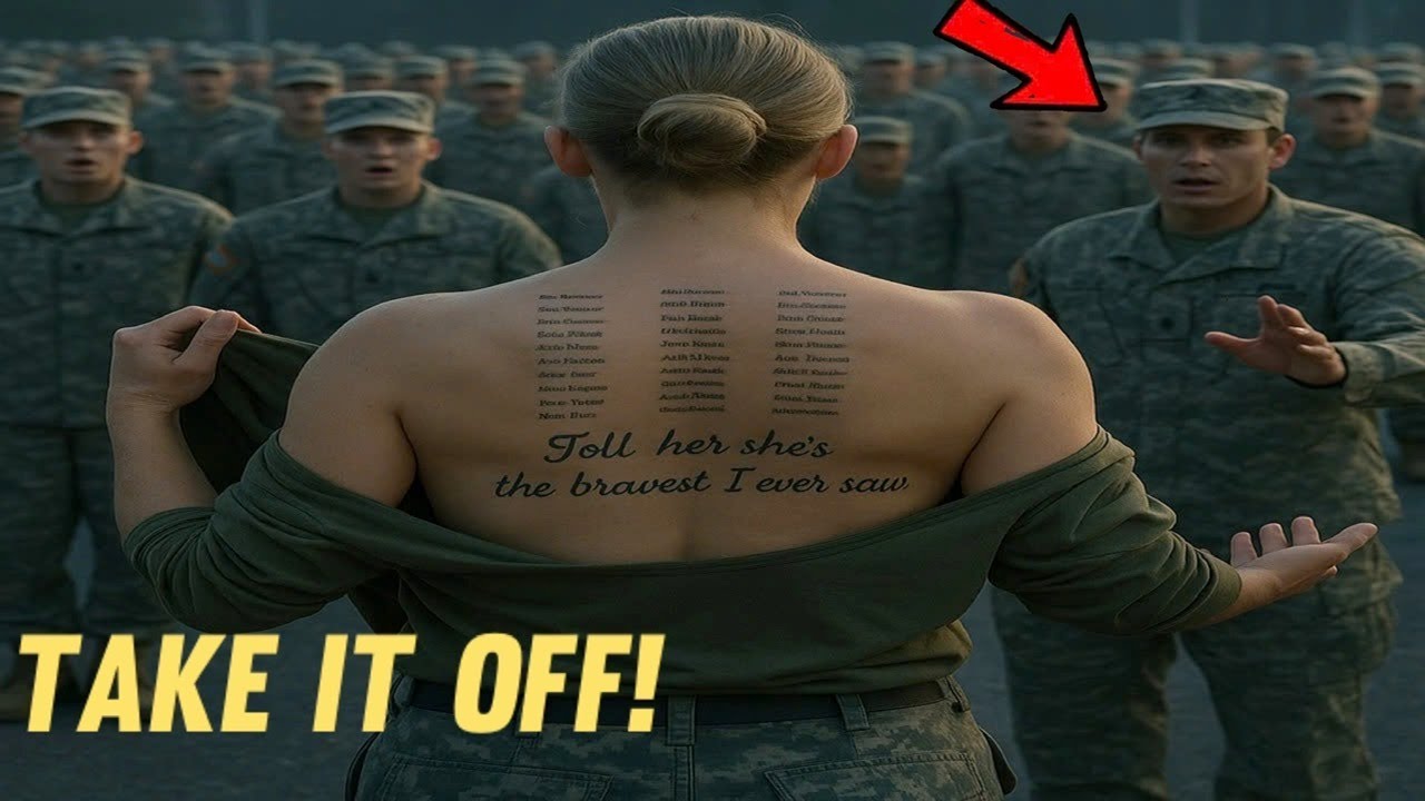 A Simple Woman Was Told to Take Off Her Uniform — Until the Commander Froze at Her Tattoo