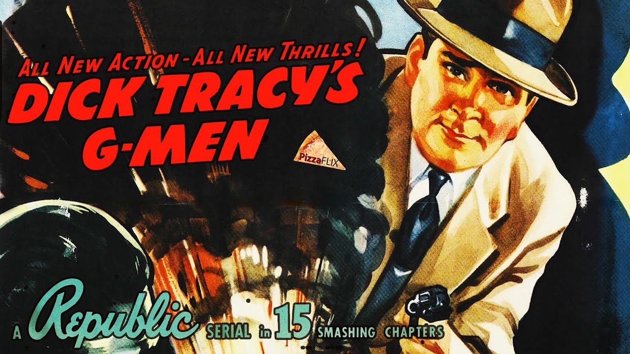 Dick Tracy's G-Men (1939) 15-CHAPTER CLIFFHANGER🍕RALPH BYRD