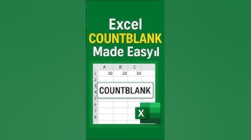 Excel COUNTBLANk Made Easy 😱 #shorts