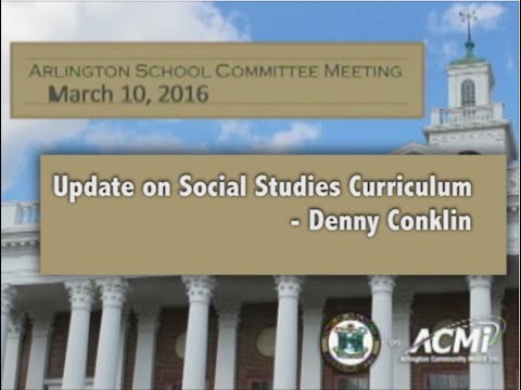 Social Studies Curriculum - March 10, 2016