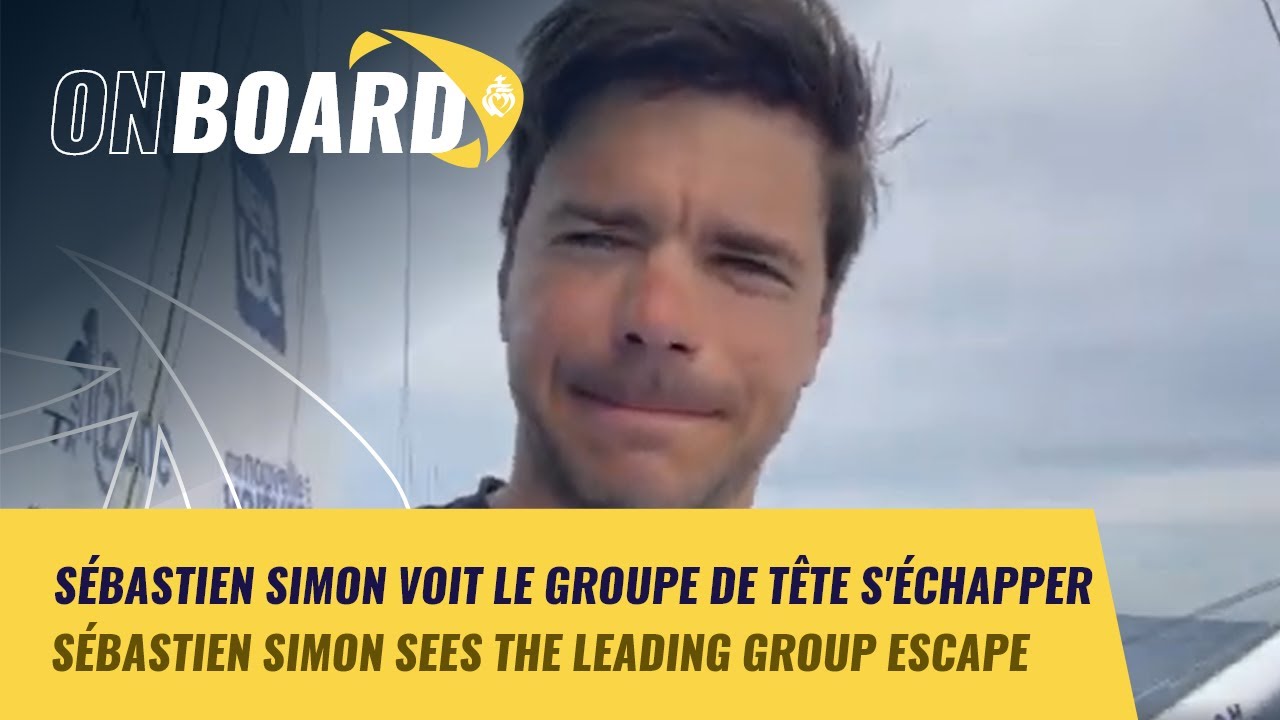 Sebastien Simon rattrapé par une zone sans vent  | New York Vendée 2024
