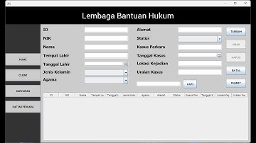 Project Lembaga Bantuan Hukum (UAS Pemrograman Berbasis Objek)