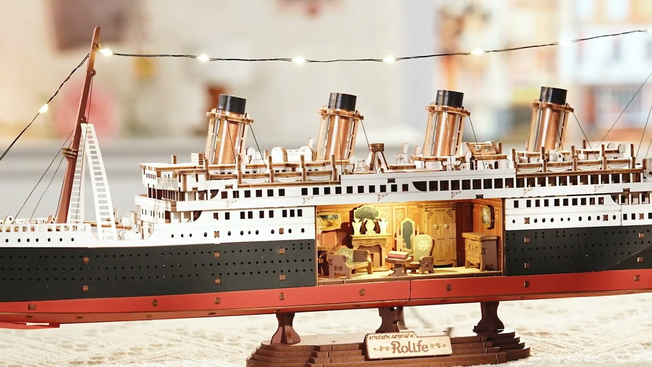 Rolife 1912·Eternal Atlantic Voyager 3D Wooden Puzzle TGL02 | Robotime