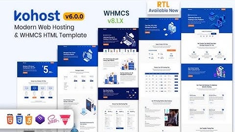 Kohost – Modern Web Hosting & WHMCS Template || WHMCS TEMPLATE FREE DOWNLOAD || BEST WHMCS THEME