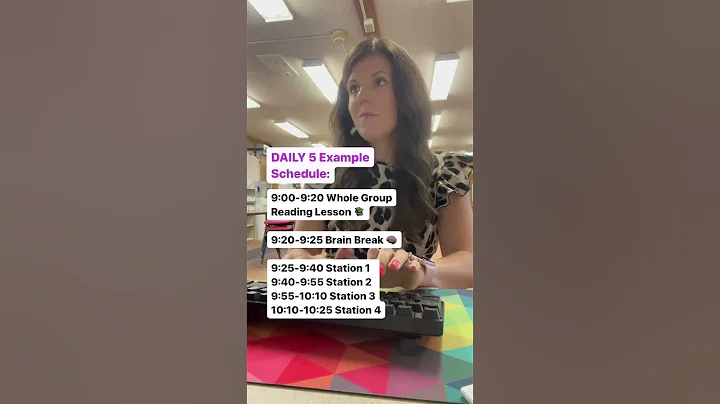 Daily 5 Example Schedule | 4 Rotations for Your Literacy Block