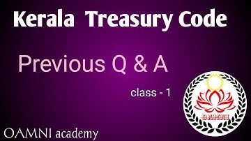 Kerala treasury code // Previous  Question and answers // class-1/ departmental test class