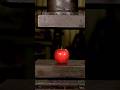 Hydraulic Press vs Apple : 100-Ton Compression Test #Crush Zone#shorts #reels