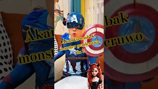 capten Amerika bantu bang boy mengalahkan monster genderuwo!! #funny #toys #kocak #captenamerica