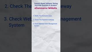 Software Testing Scenario Based Interview Questions and Answers | STAD Solution screenshot 1