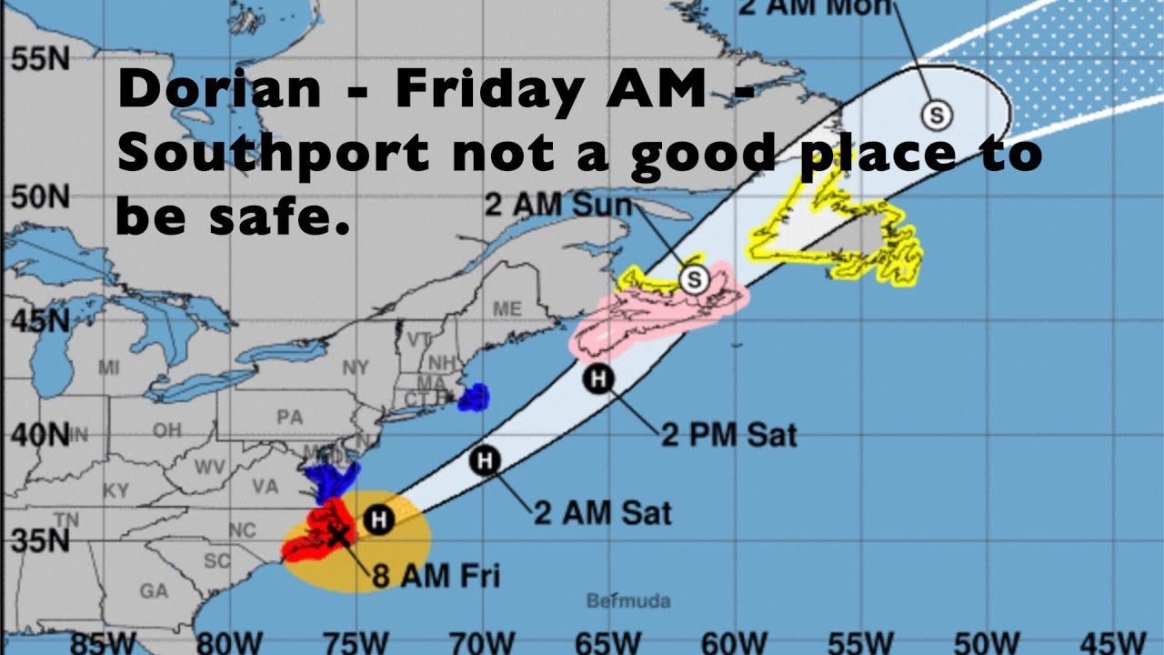 Escaping Hurricane Dorian  – Sailing away from Southport – EP32