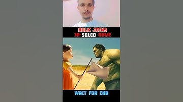 HULK😈JOINS IN SQUID🔥 GAME #shortsfeed #ytshort #shortvideo #viralvideos