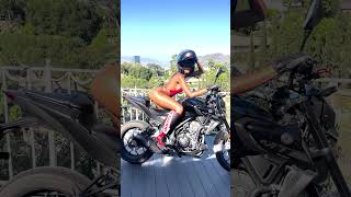 Your Favorite Motorcycle Girl 🏍😈 #Bikergirl #Shorts #Motorcycle