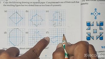 Class-6th | Ex-13.3 | Q-1 to Q-3 (full) Chapter-13 | Symmetry