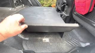 rear seat delete in a JL Rubicon with a platform